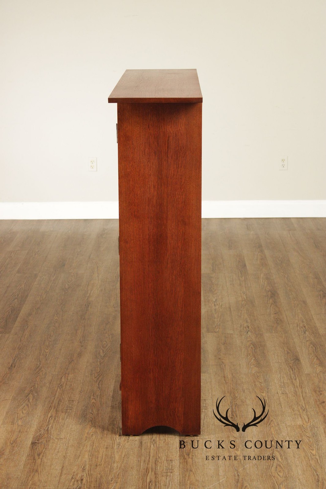 Oak Two Door Bookcase Harvey Ellis Inlaid Oak 2 Door Bookcase