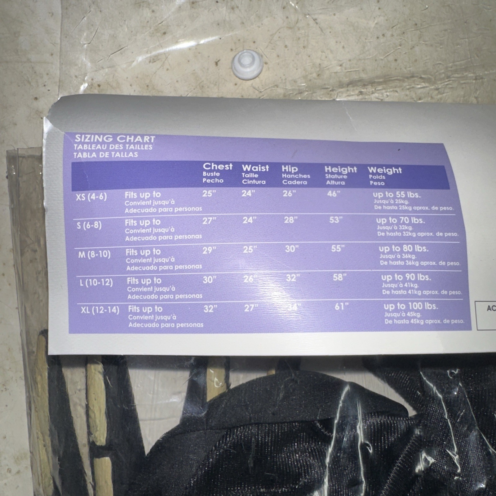 Grim Reaper Children Halloween Costume Large 10-12 Black California Left Glove