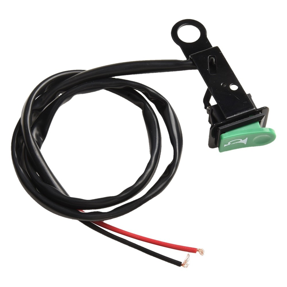 Iron Mount Green Push Button Switch for Motorcycle Resettable Power Cont