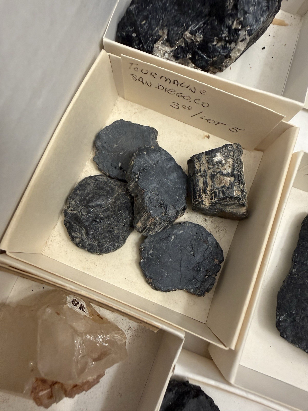 over 20 tourmaline specimens pala chief mine ca little three