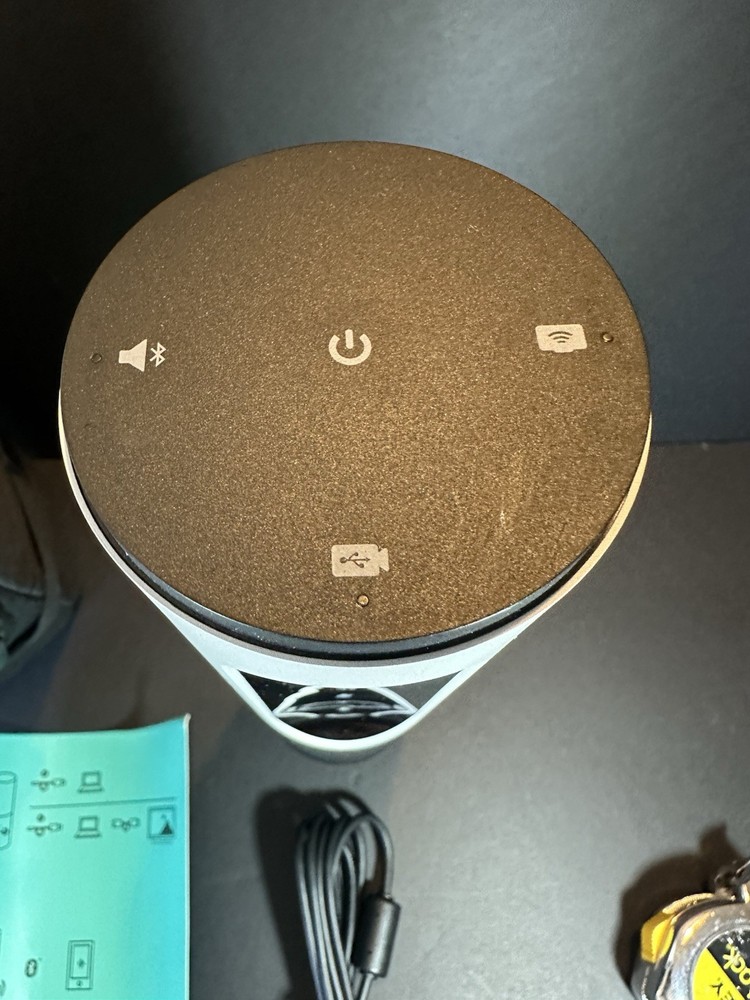 Logitech V-R0004 Black/Silver Portable Bluetooth Conference Webcam & Speaker