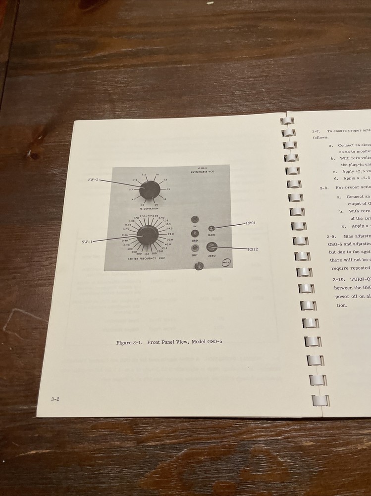 Data Control GSO-5 Switchable Voltage Controlled Oscillator Instruction Manual