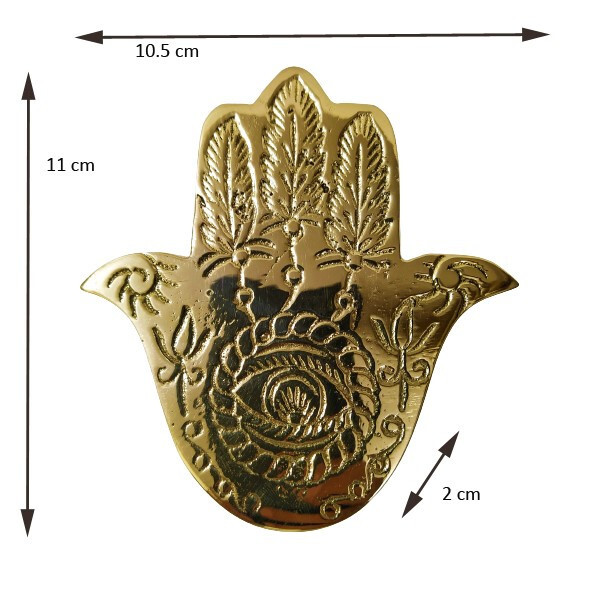 Brass Hamsa Hand Door Knocker Evil Eye Solid Brass