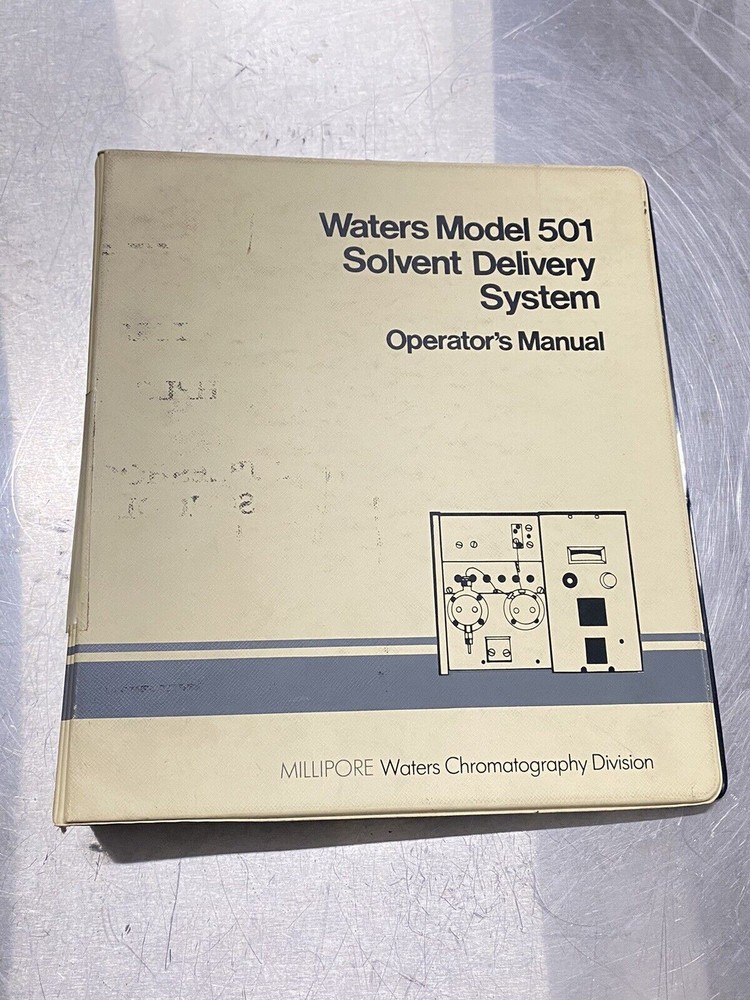Waters 501 Solvent Delivery System - Users Guide / Instructions Manual