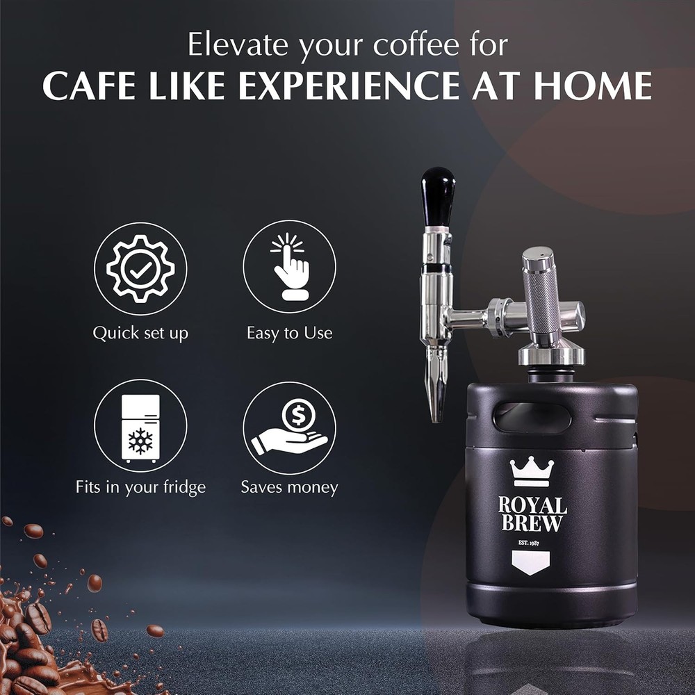 Nitro Cold Brew Coffee Maker 64 oz Home Keg
