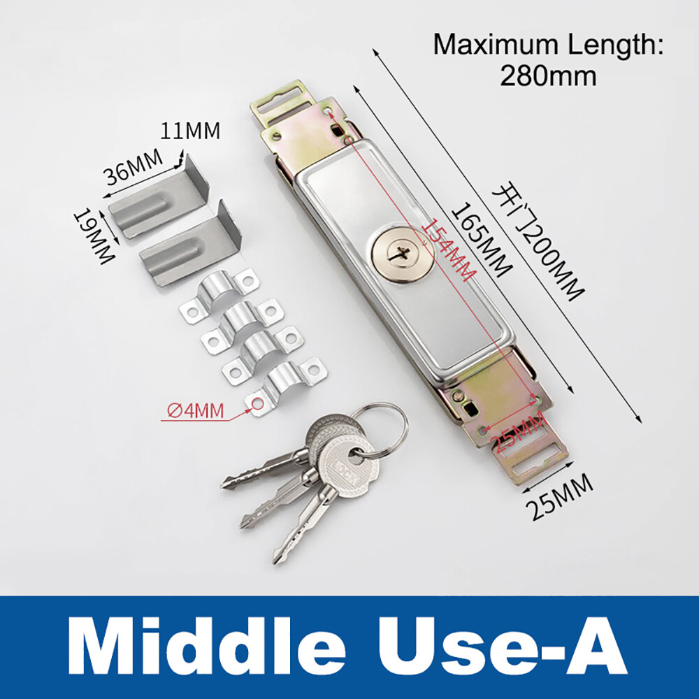Rolling Shutter Door Keyway Roller Latch Lock Garage Replacement Centre/Bottom