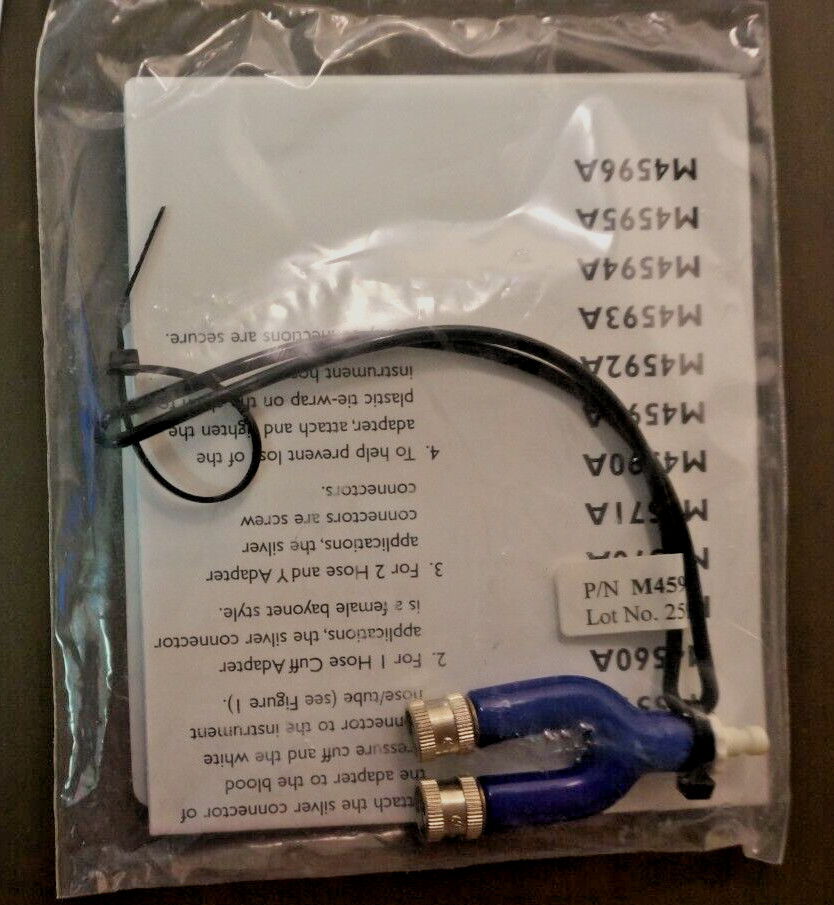 Philips M4594A Cuff Y Adapter Bayonet Type