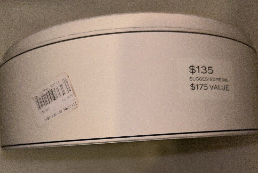 Empty Tory Burch Round Electric Sky Perfume Set Box