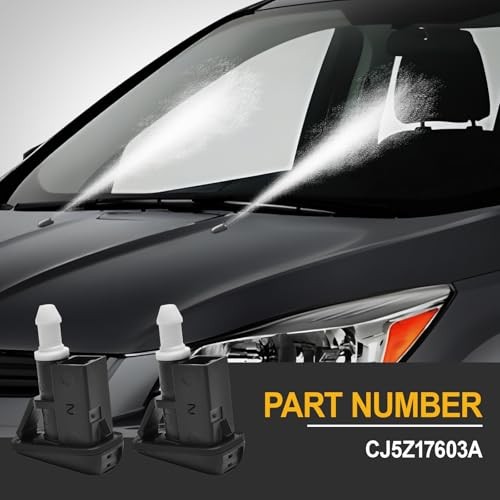 2Pcs Front Windshield Washer Nozzle Compatible with 2013-2016 Escape Part