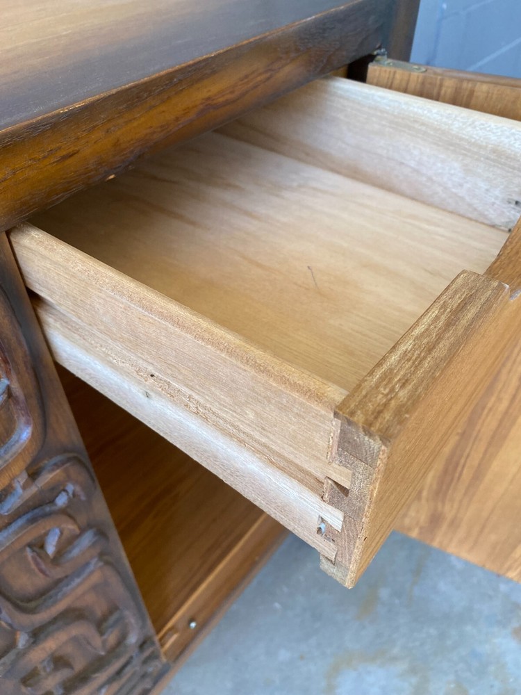 Mid 20th Century Brutalist Tessellated Sideboard