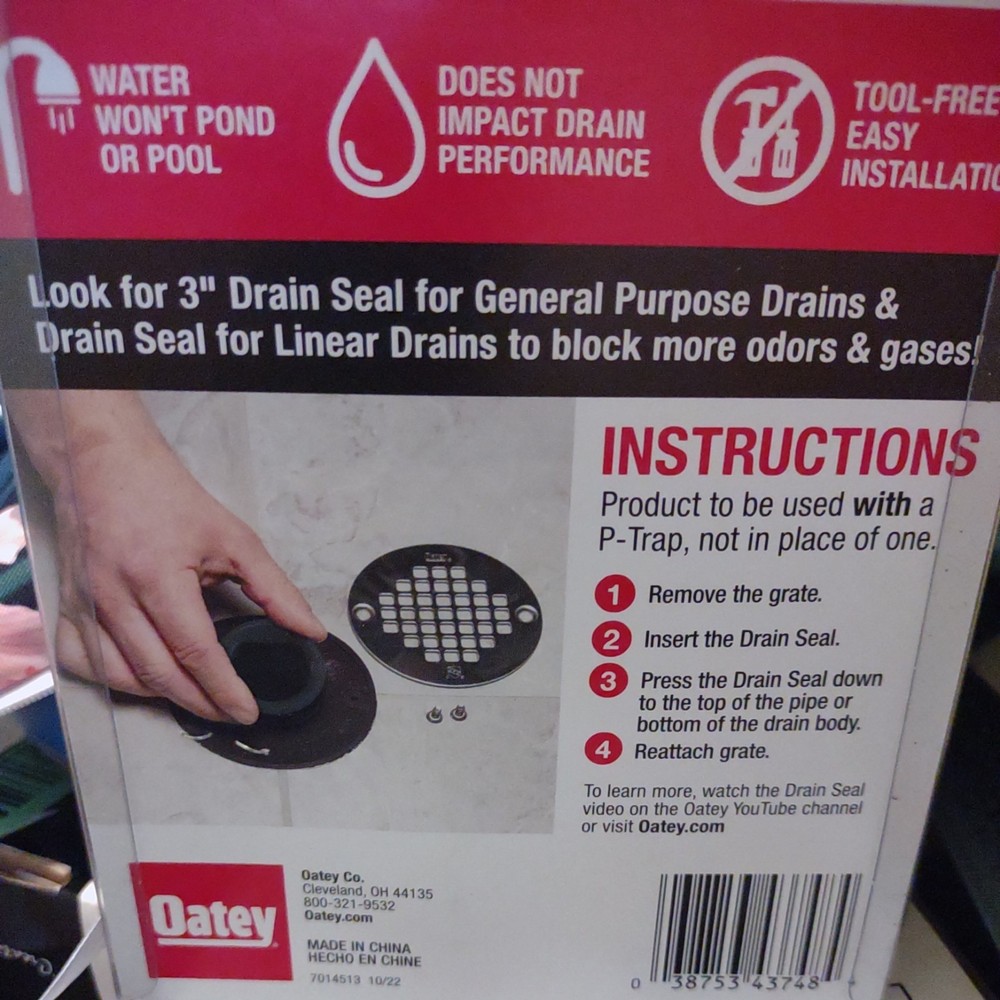 Oatey 2 in. D Plastic General Purpose Floor Drain. (1)
