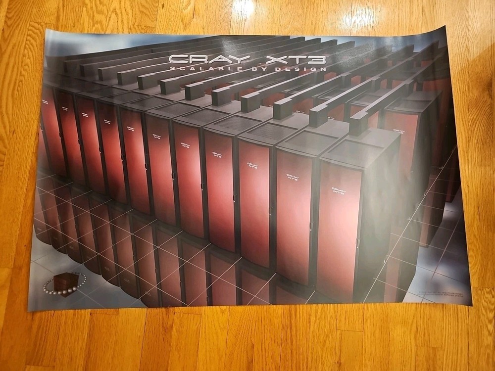 Cray Supercomputer Poster 36"x24" Cray XT3