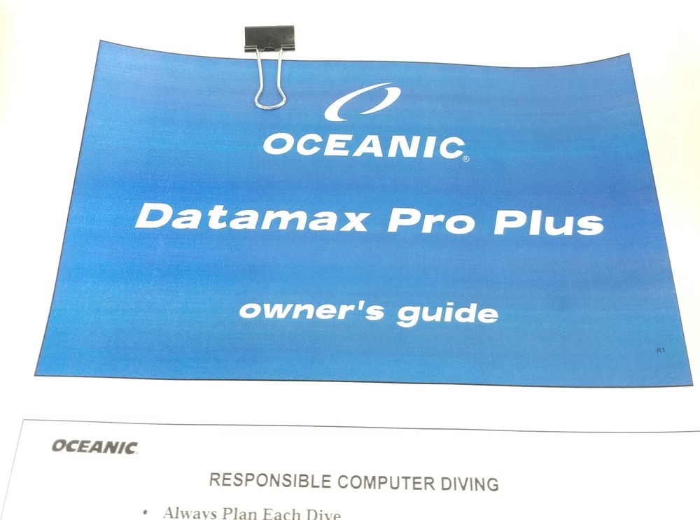 Oceanic Datamax Pro Plus SCUBA Dive Air Integrated Dive Computer Nitrox #4556