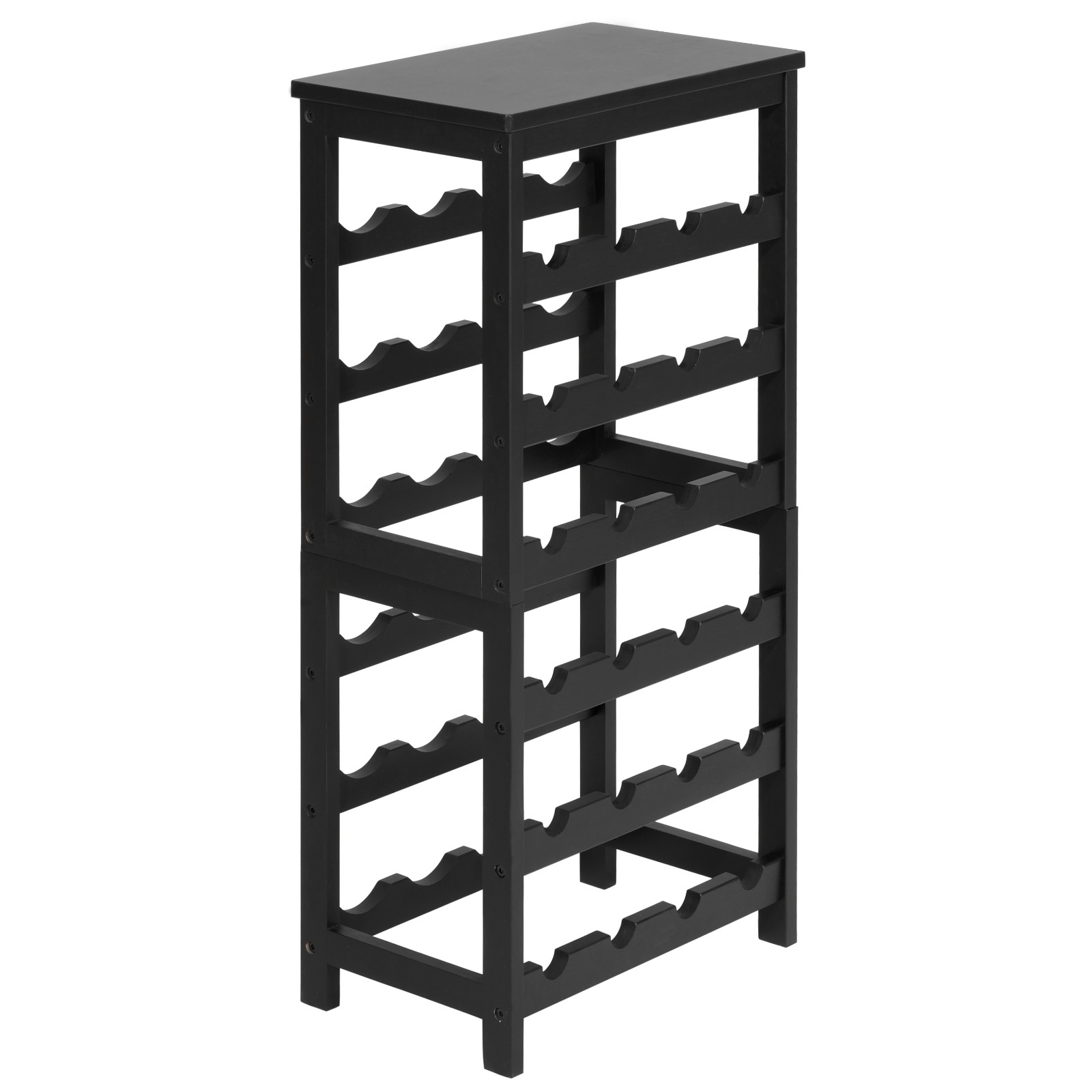 VEVOR 24 Bottle Wine Rack Freestanding Floor Display Storage Shelves 6-Tier