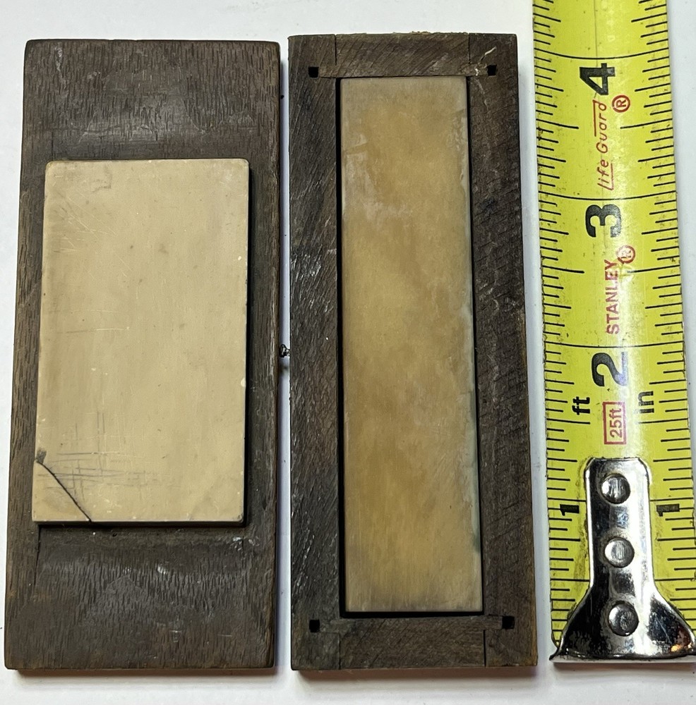 2 Small Natural Sharpening Stones Used
