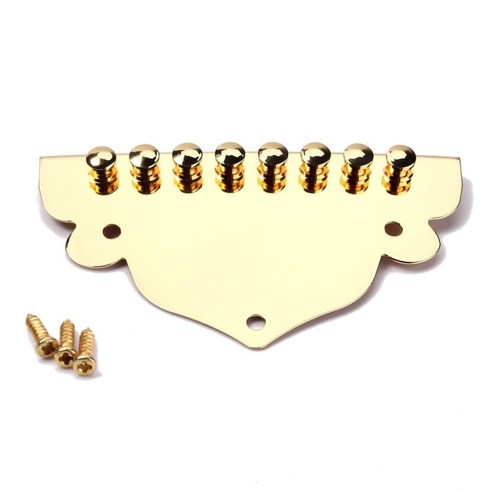Gold 8-String Mandolin Tailpiece With Screws Mandolin Part