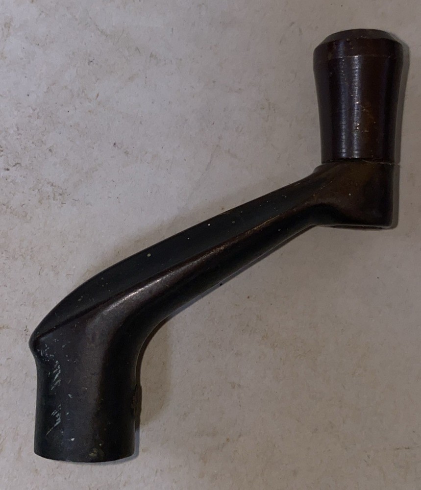 Antique WINDOW CRANK HANDLE Solid brass vintage casement interior