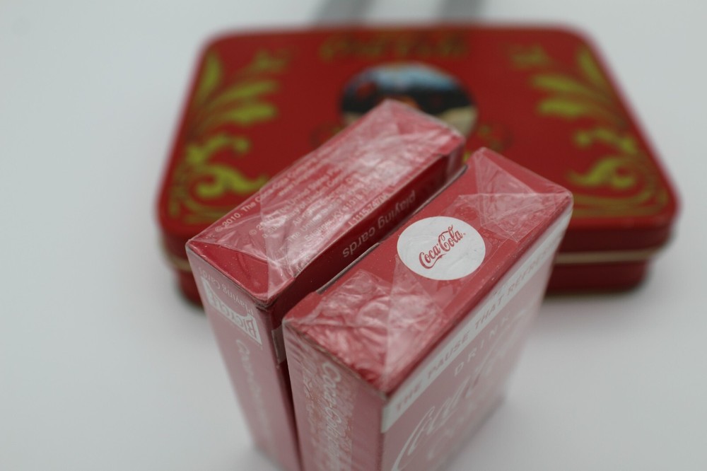 Sealed COCA COLA Playing Cards With Tin