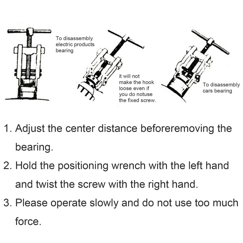 OriGlam Two Jaws Bearing Puller/Remover, Adjustable Jaw Puller Tool,...