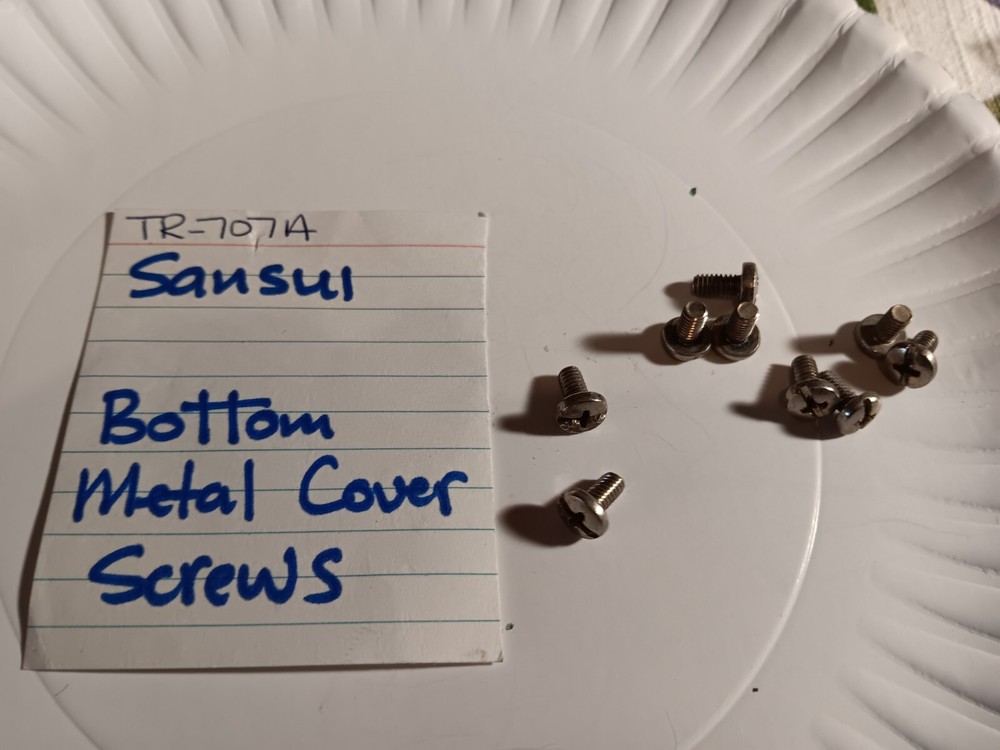 📈SANSUI TR-707A RECEIVER 👈 💥 BOTTOM PANEL SCREWS 💥 OEM SCREWS