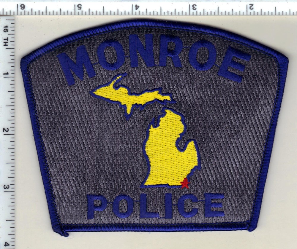 Monroe Police (Michigan)  Shoulder Patch  - new from 1997
