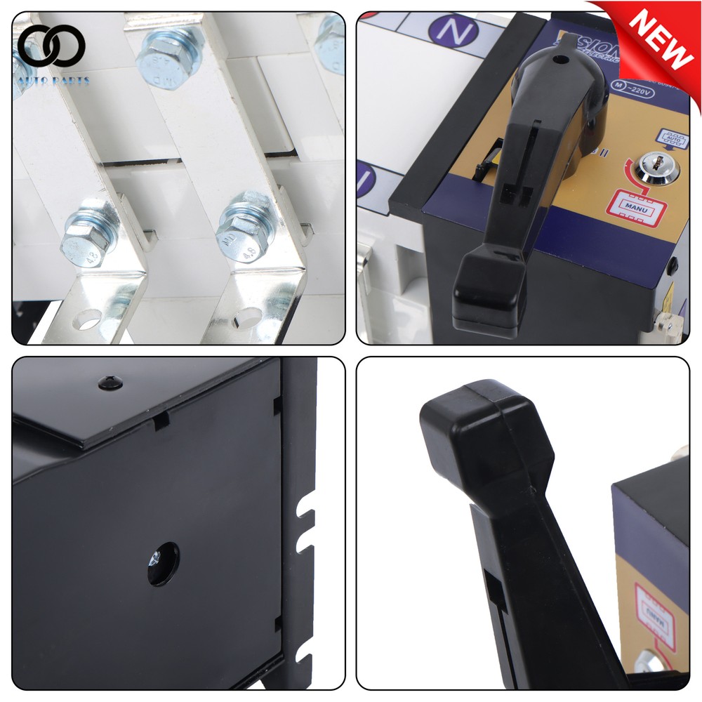 ATS Automatic Transfer Switch 400A 4 Poles 110V 220V Grid to AC Generator