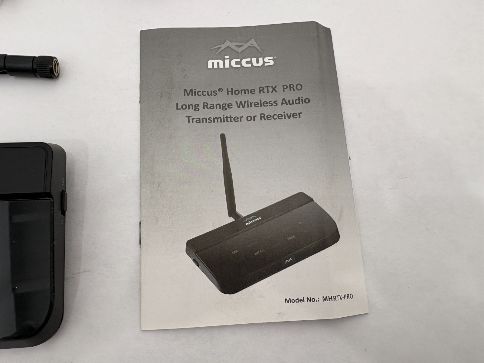 (1) Miccus Home RTX Pro Long Range Wireless Audio Bluetooth APTX - MHRTX-PRO