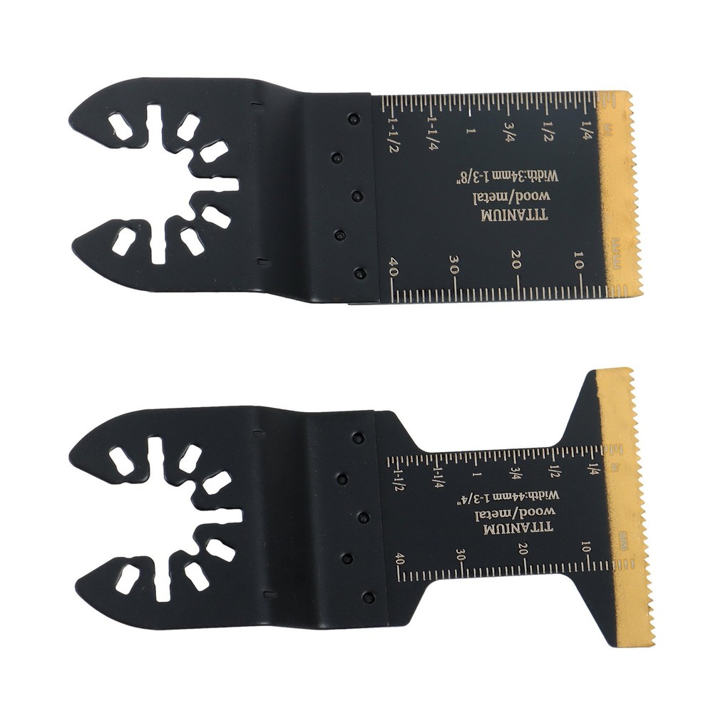 50 Pack Quick Release Oscillating Saw Blades Kit Titanium Multi Tool Blades
