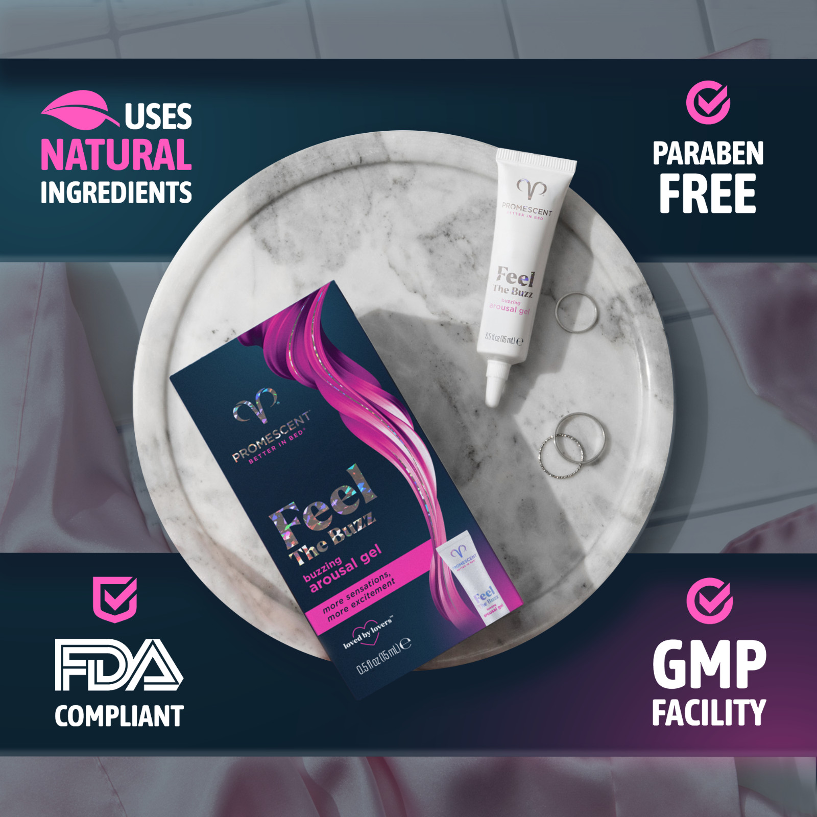 Promescent Mens Delay Spray Last Longer in Bed + Lubricant For Women Bundle