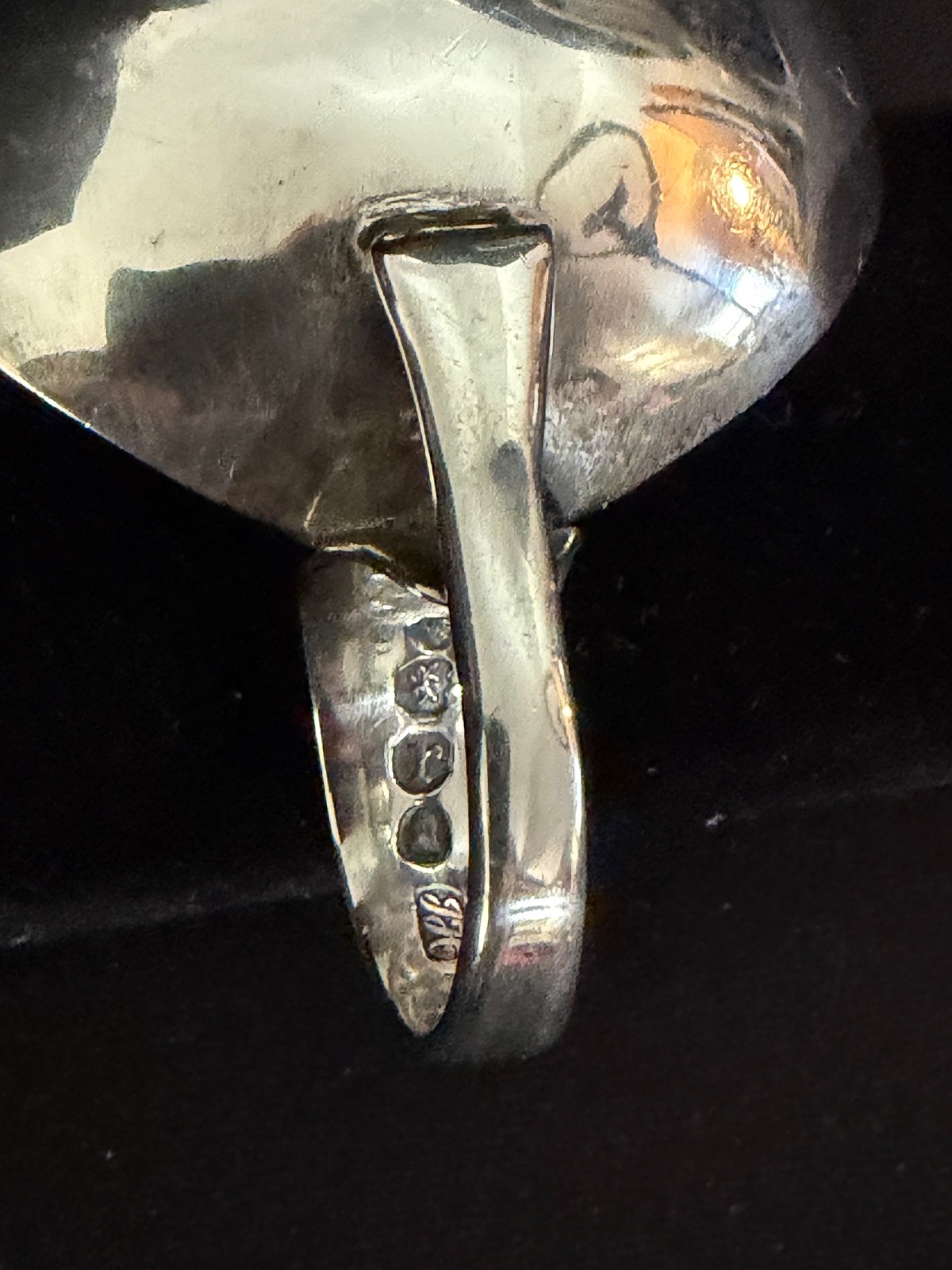 1832 London Sterling Pap Boat with 1787 Shilling in Bottom Jonathan Hayne