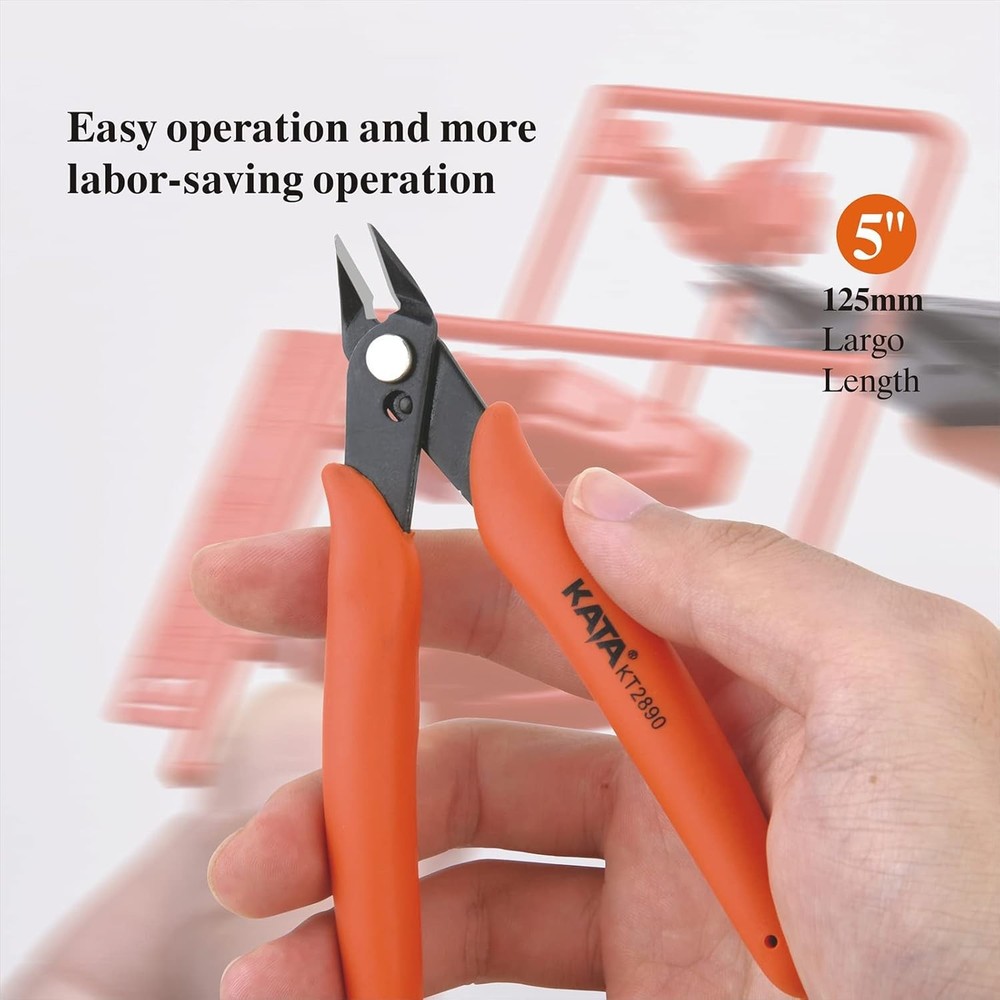 KATA Micro Wire Cutters Pliers: Precision Flush Cutter Tools for Orange