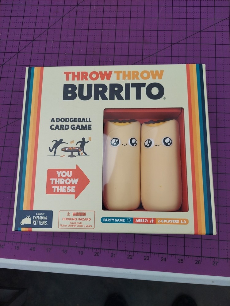 Throw Throw Your Burrito Game By Exploding Kittens - NEW In Wrapping