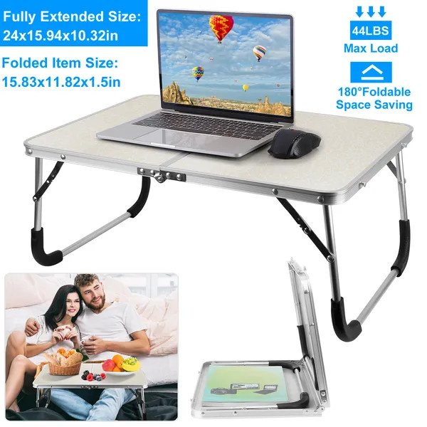Foldable Laptop Table Bed Desk Lap Tray for Sofa Couch Floor Dorm