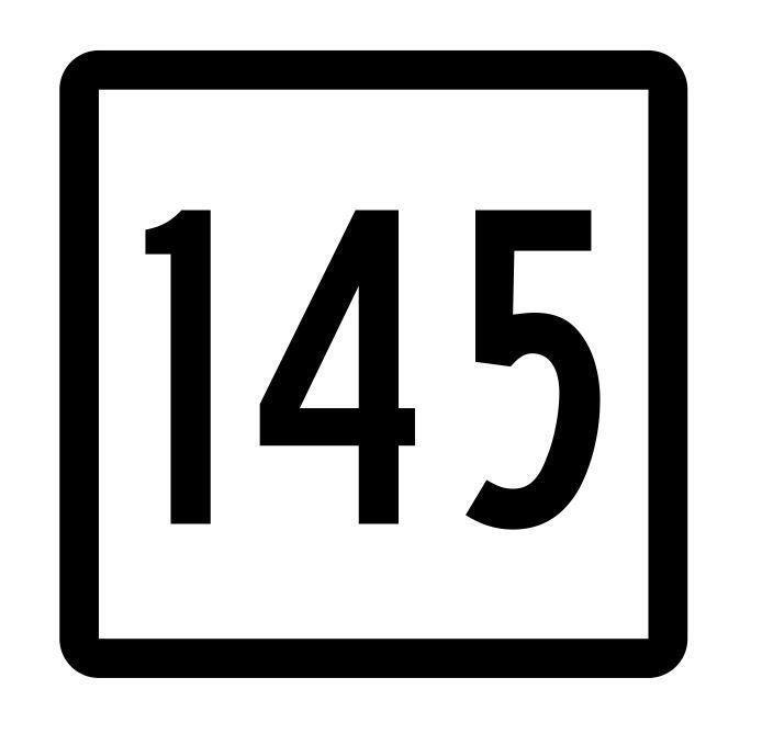 Connecticut State Highway 145 Sticker Decal