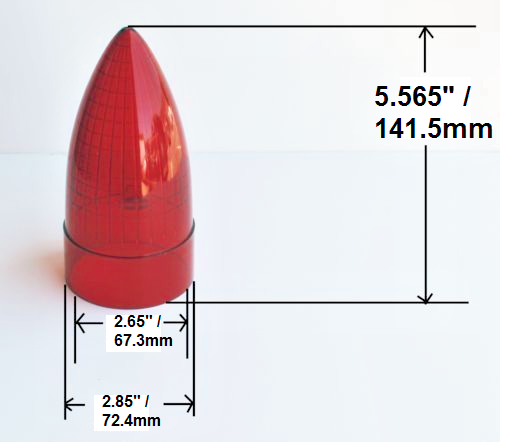 Pair (2) Red Tail Light Replacement Lens For 1959 Cadillac