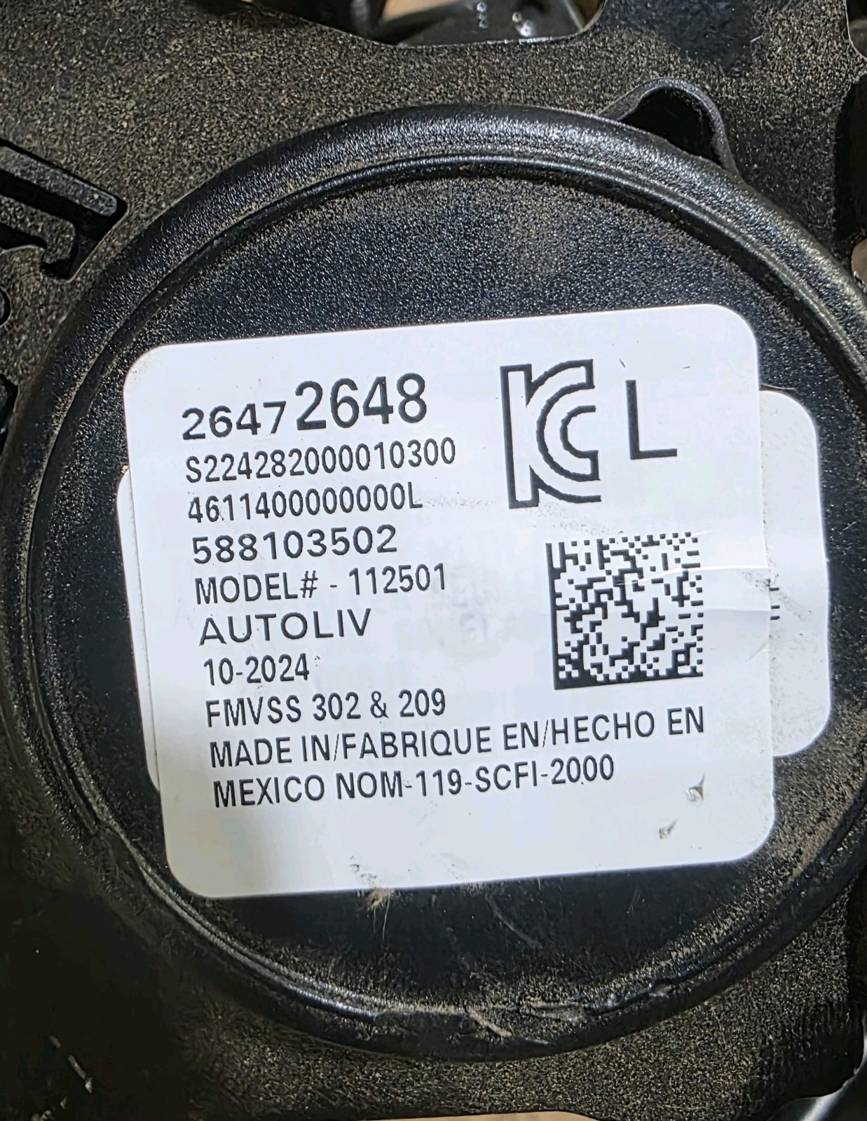 2024-2025 CHEVY TRAVERSE FRONT SEATBELTS W PRE TENIONER (LH&RH) BLACK COLOR
