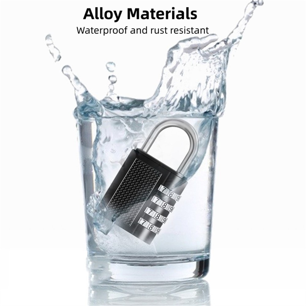 Combination Lock 4 Digit Locker Padlock For School Suitcases Locker Fence