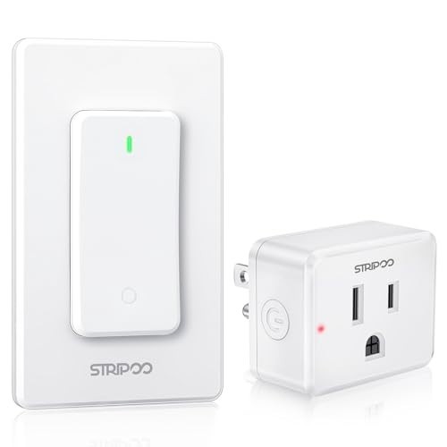 Wireless Garbage Disposal Switch with Remote Control, Wall Mounted, 300ft Range,