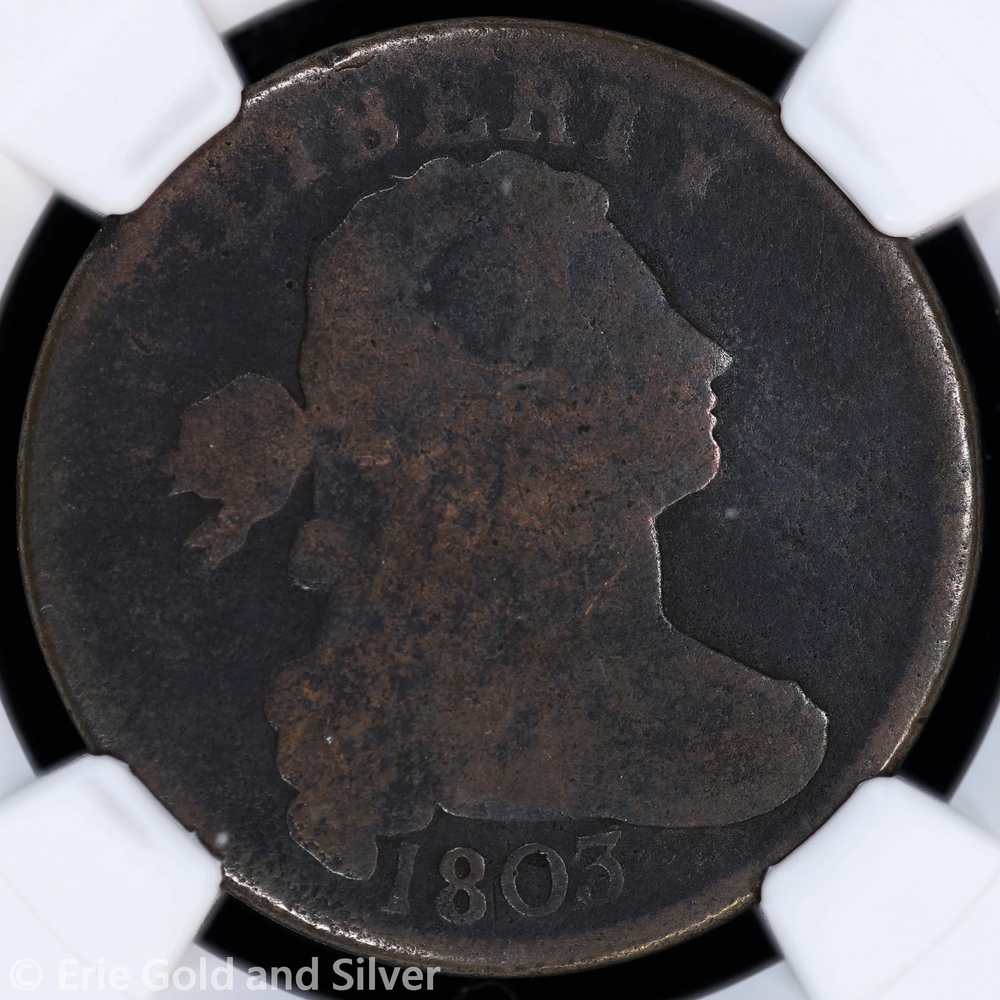 1803 1C Draped Bust Large Cent NGC Good Details