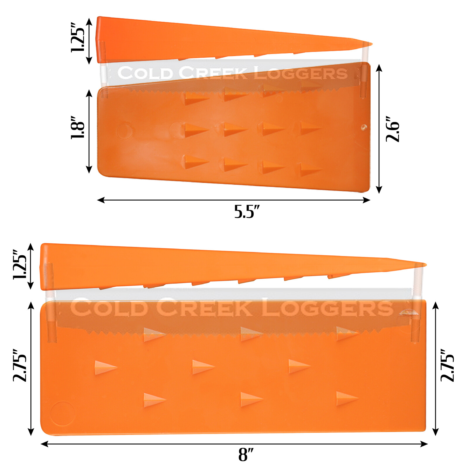 3-5"&3-8" USA HARD logging Felling Bucking Tree Forestry Falling Spiked Wedges B