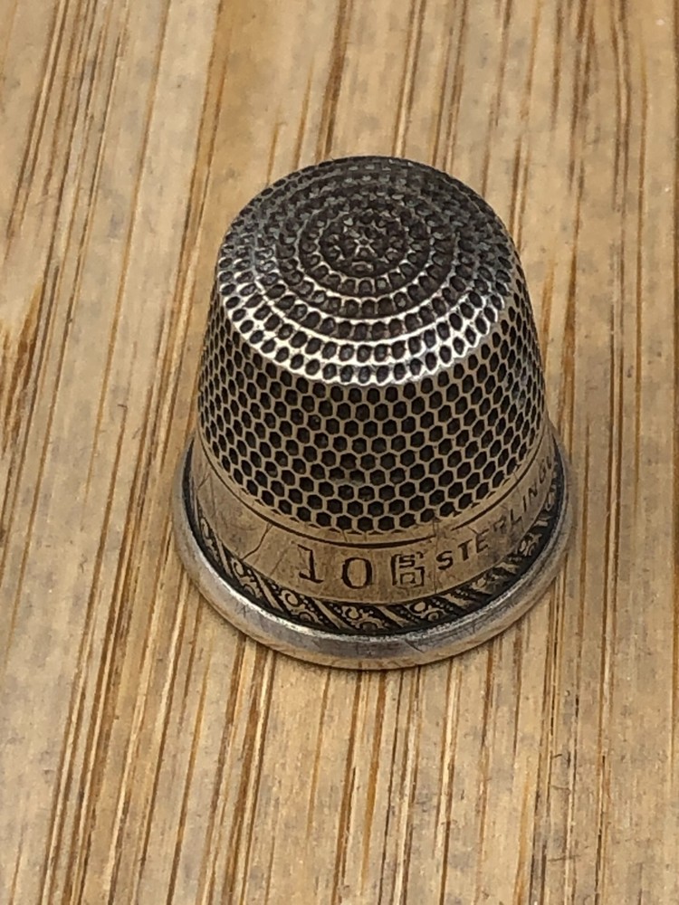 Vintage Sterling Silver Thimble, size 10