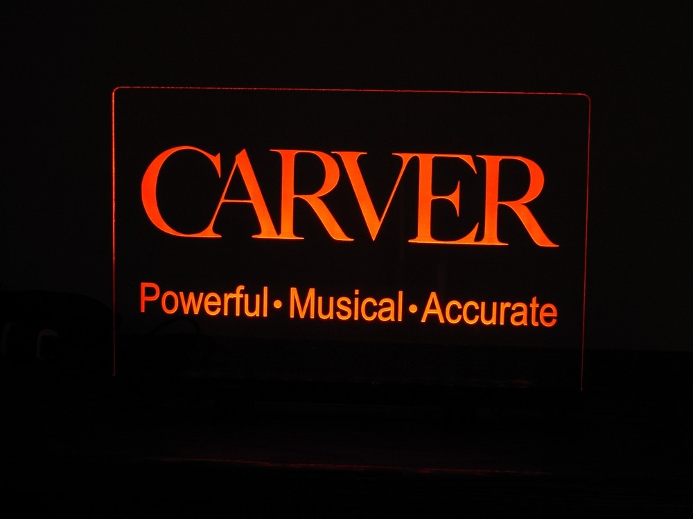 CARVER ETCHED ACRYLIC LED SIGN