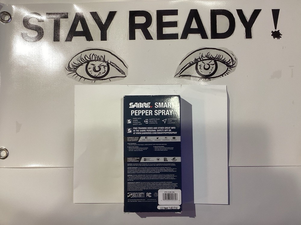 SABRE SMART Pepper Spray with Bluetooth GPS Continuous Tracking Text 10/25