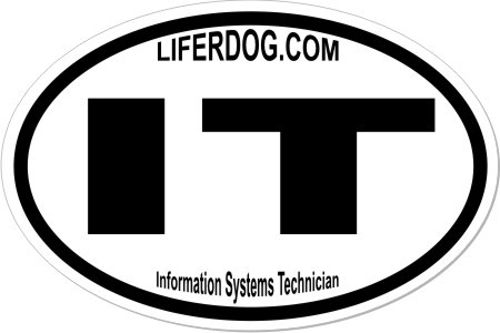 4x6 USN NAVY  INFORMATION SYSTEMS TECHNICIAN  STICKER