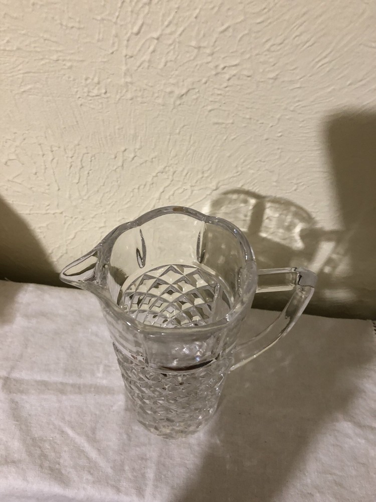 Heavy Crystal 6” Clear Pitcher