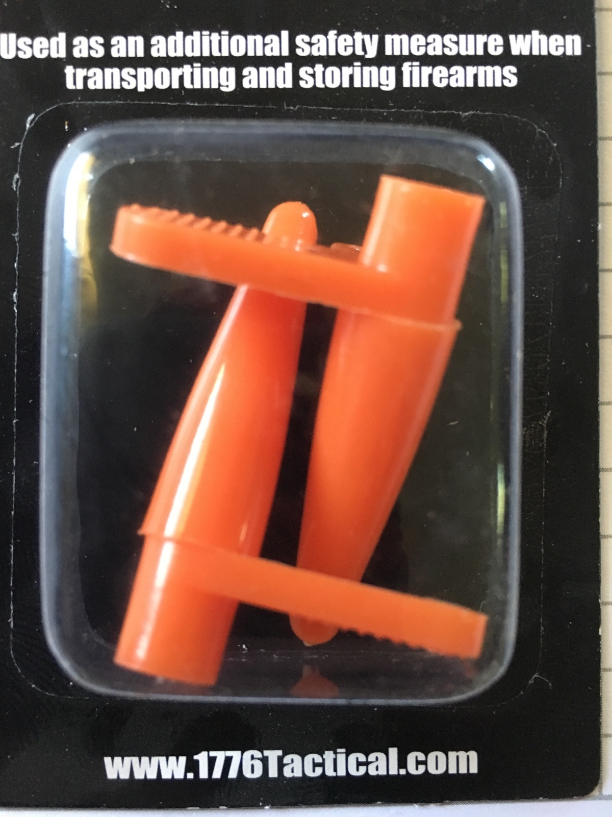 Empty Gun Chamber Indicator Orange Flag Qty. 2 Flags Per Pack