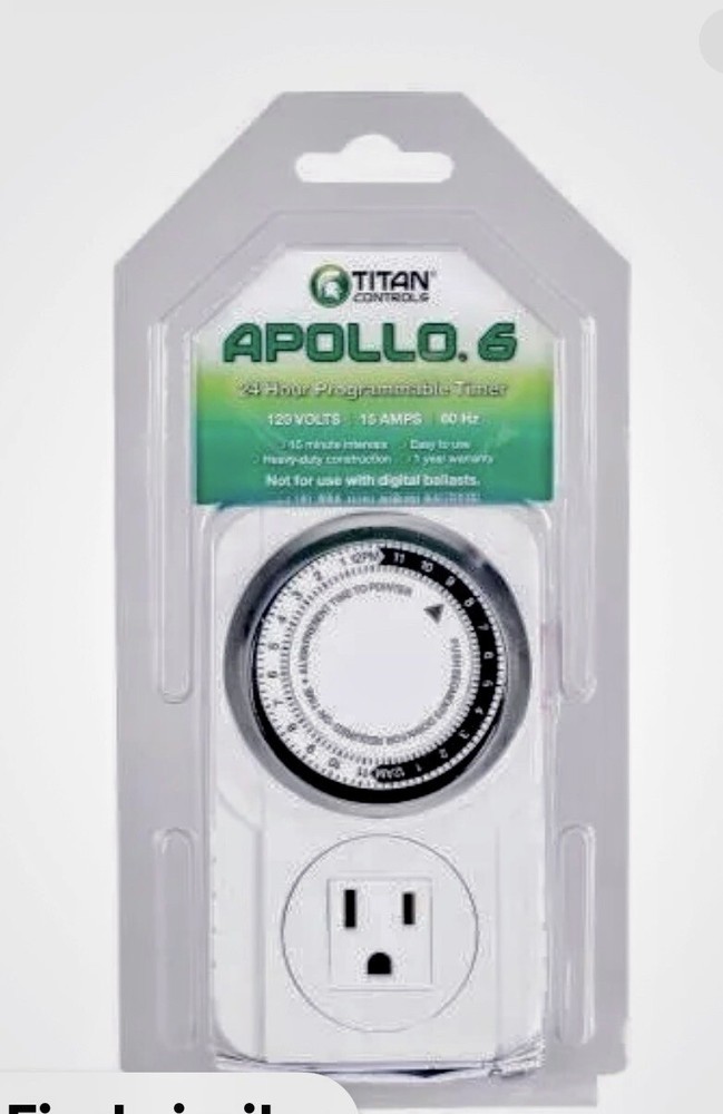 Titan Controls Mechanical Timer, Single Outlet, 120V - Apollo 6
