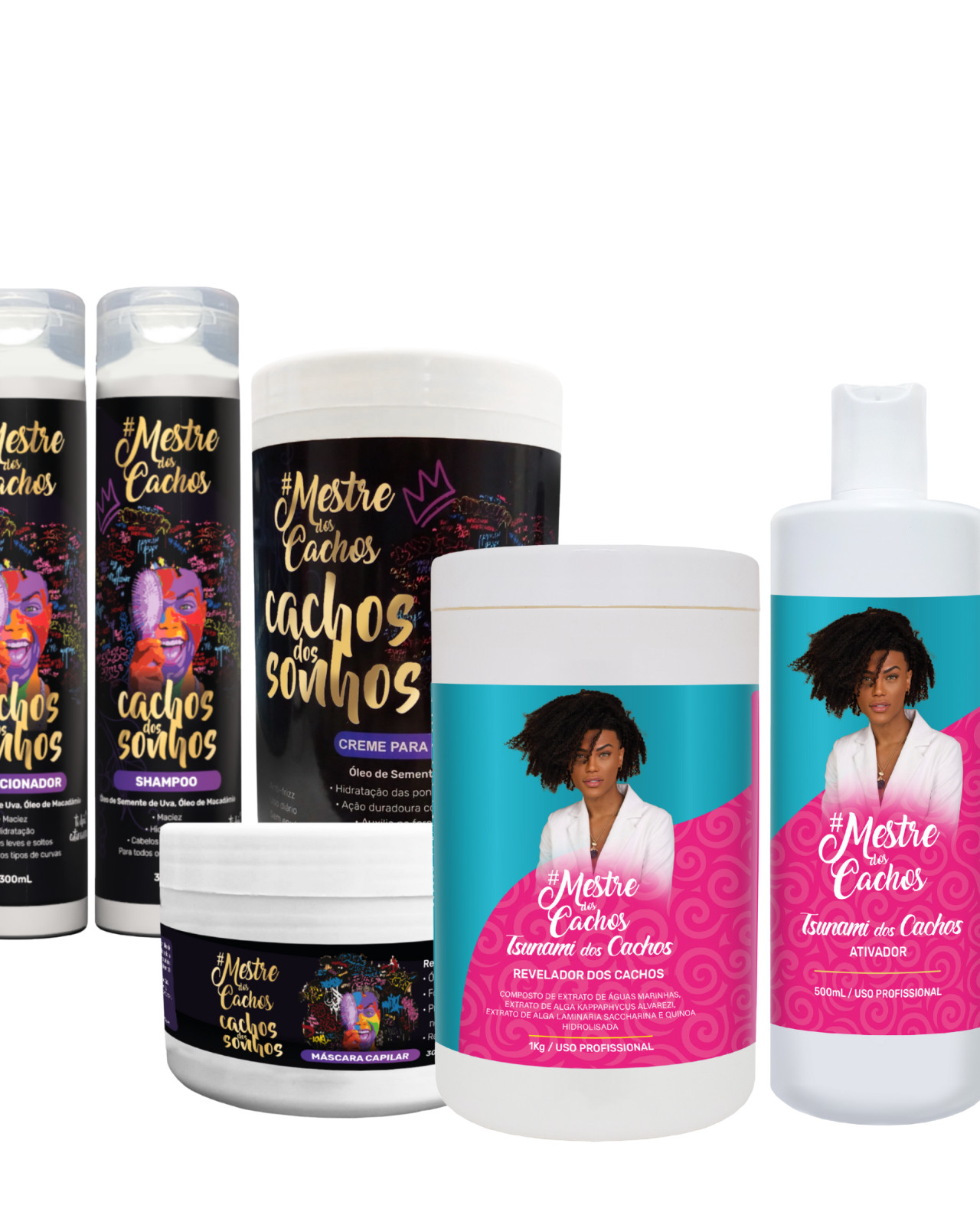 Mestre dos Cachos Tsunami Kit – Brazilian Curl Loosening & Definition Treatment