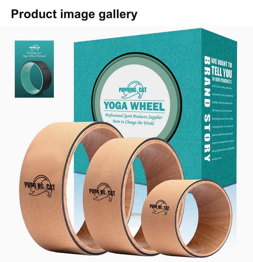 Puddin Cat Yoga Stretching Wheels 3 Sizes