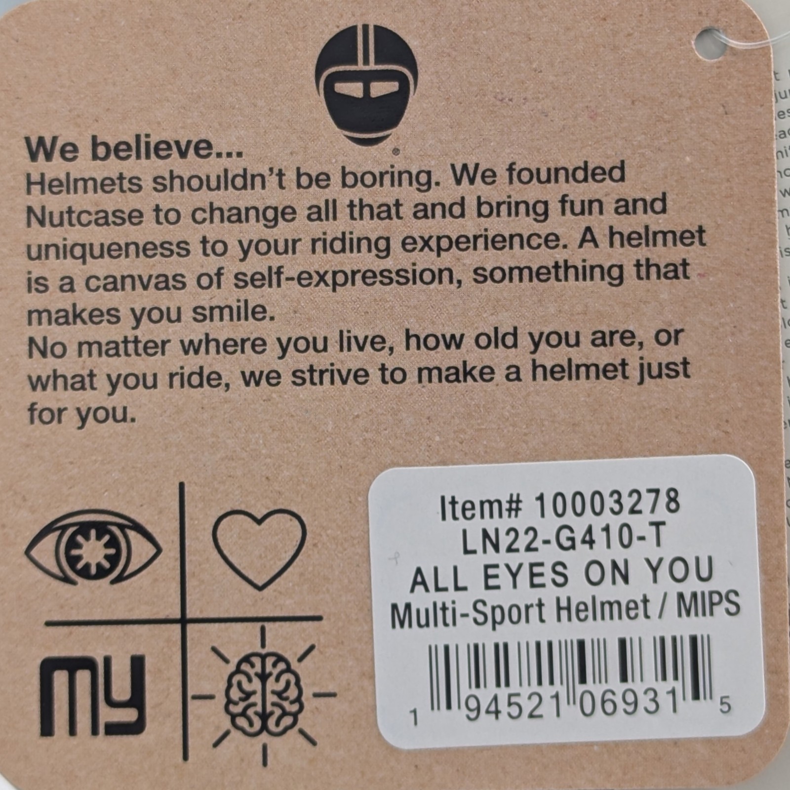 Nutcase Little Nutty Multi-Sport Helmet All Eyes On You Toddler 18 7/8–20.5"